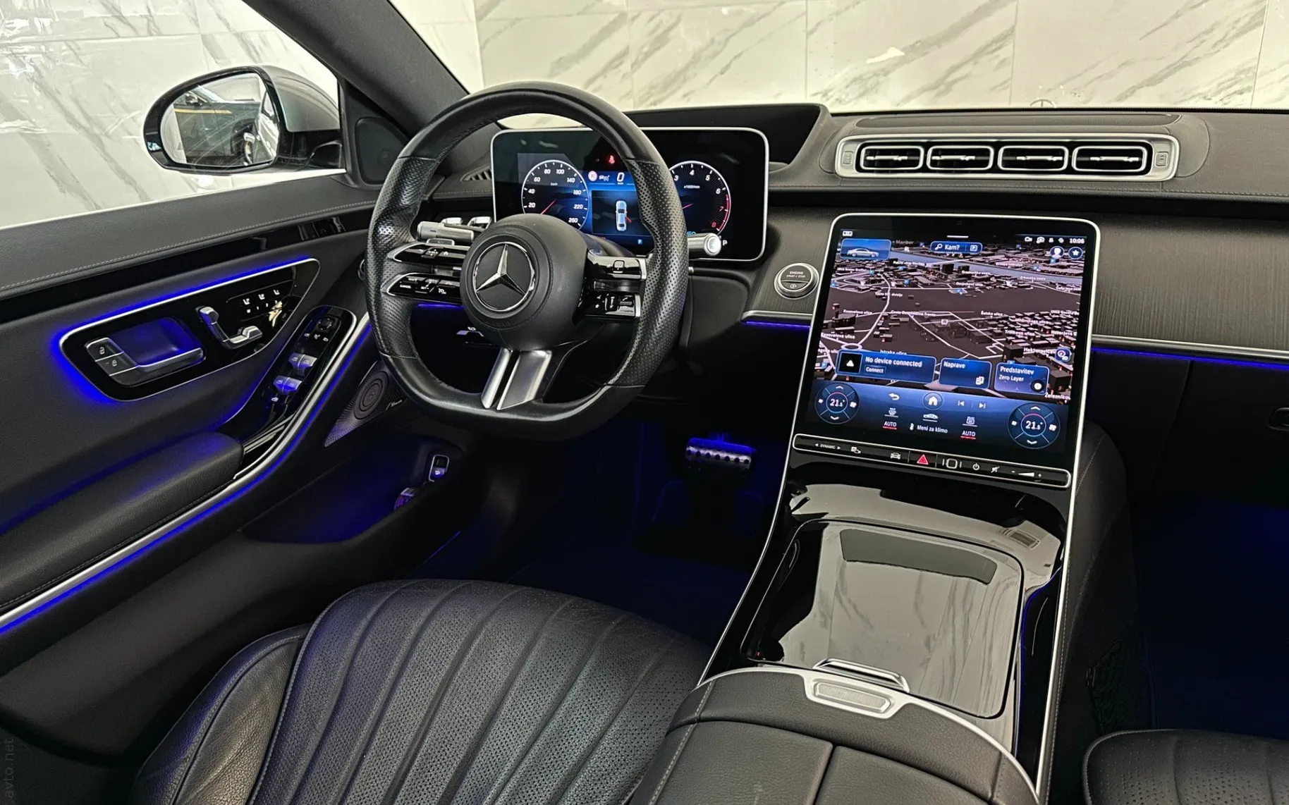 Notranja slika - Mercedes-Benz S-Razred - 450 Long|4Matic|AMG|Pano|HUD|Hlaj|Burmester|Klju - 12