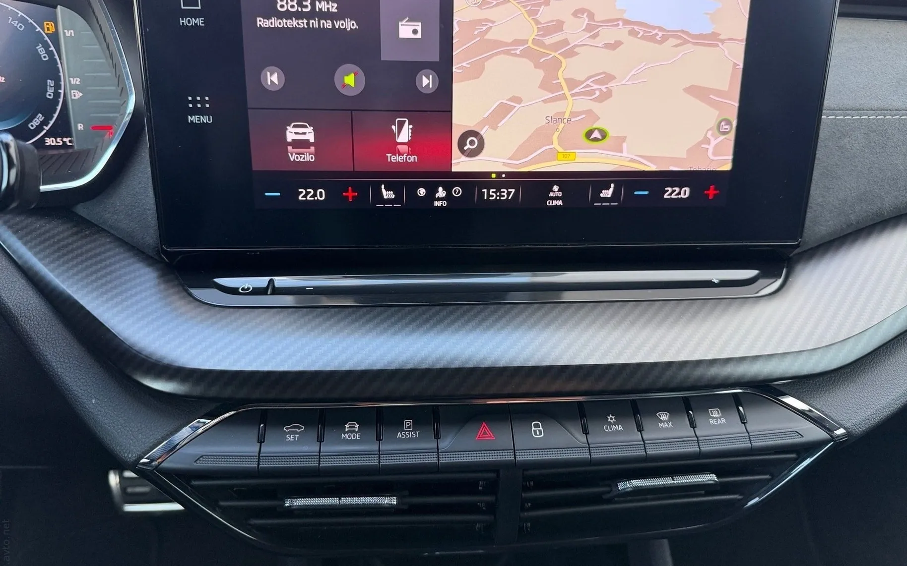 Notranja slika - Škoda Octavia - Combi 2.0 TDI RS DSG-Vl. kljuka-Mrtvi kot-Webasto - 9