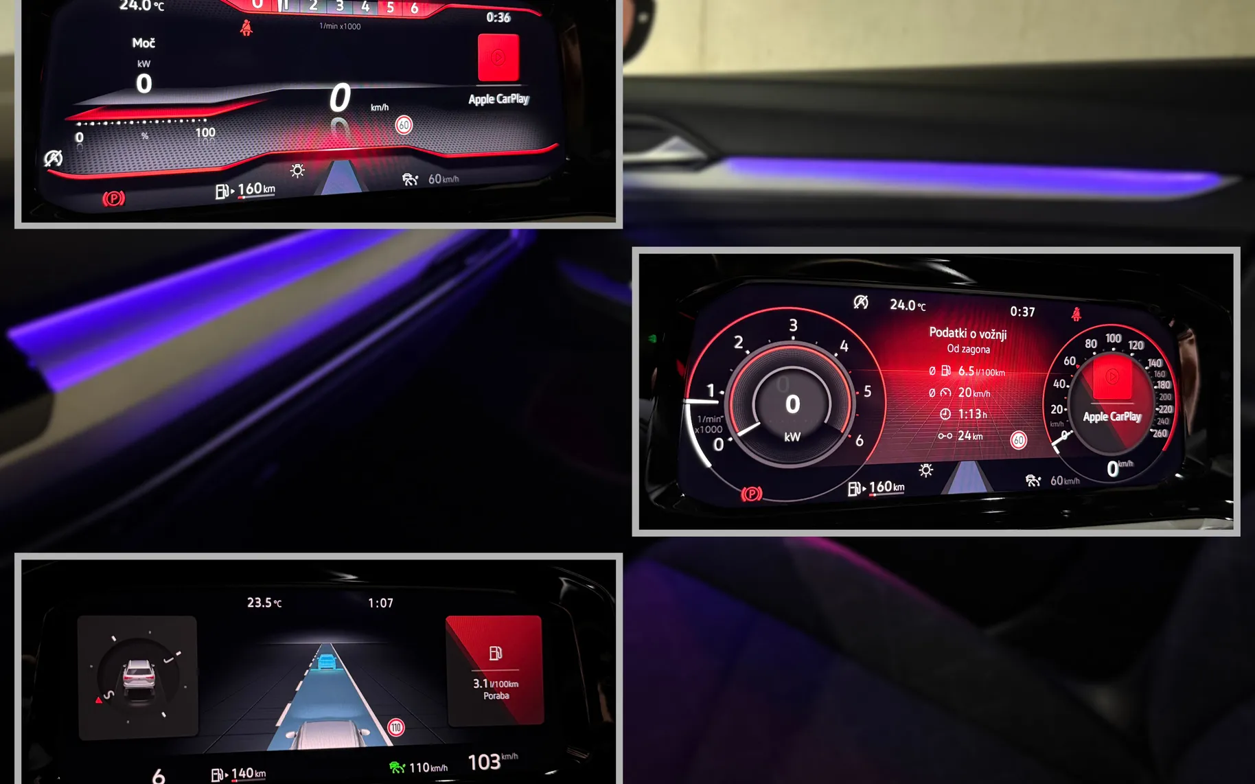 Notranja slika - Volkswagen Golf - Volkswagen  Variant 2.0 TDI VIRTUAL ACC AMBIENT LANE KEYLESS - 12