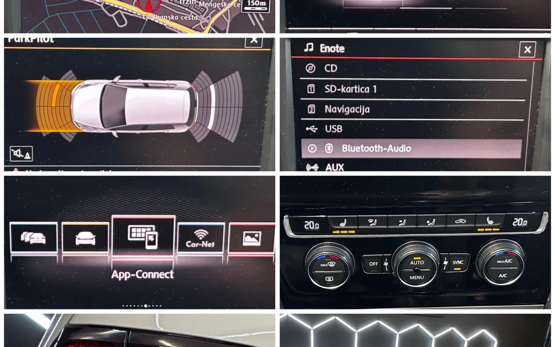 Notranja slika - VW Golf - 2.0 TDI R LINE+PANORAMA+LED+NAVI+GRETJE SEDEZEV - 10