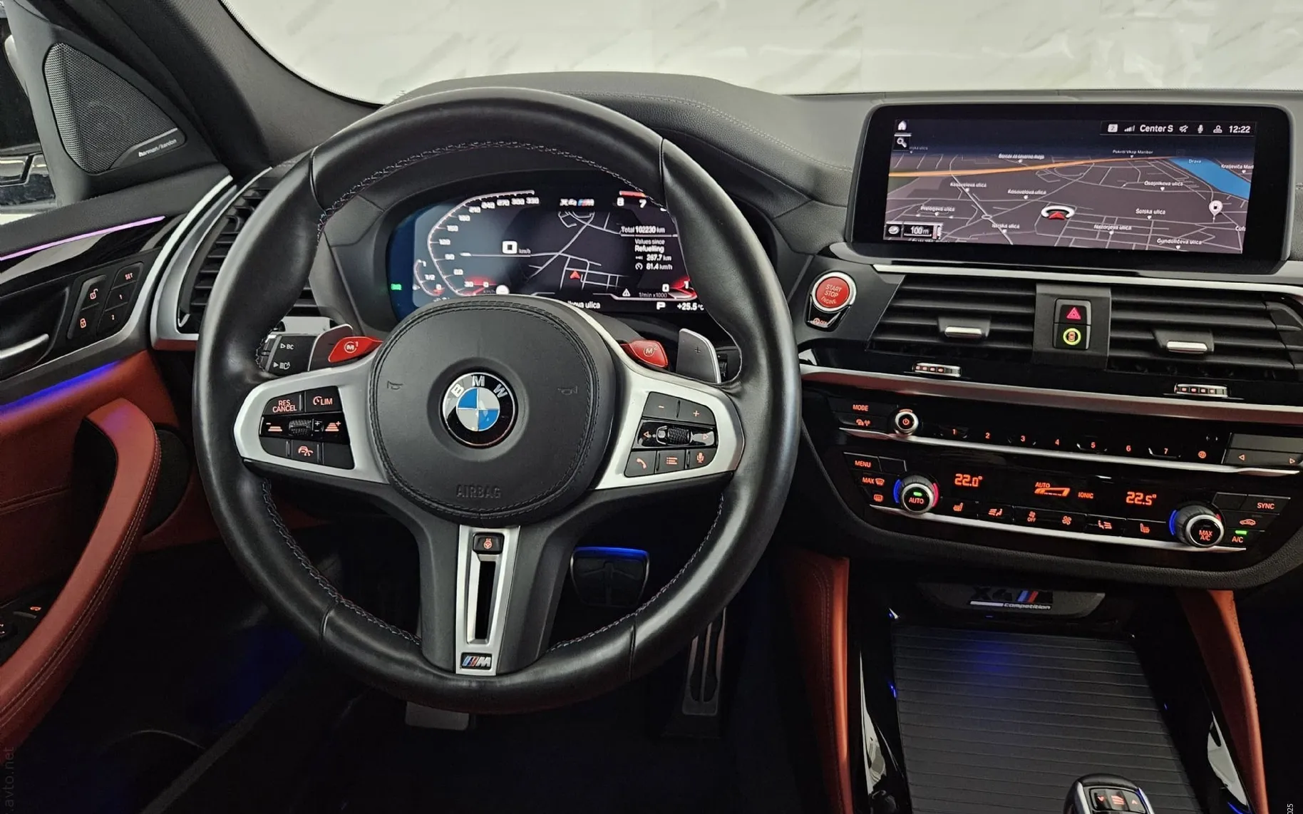 Notranja slika - BMW serija X4: - M COMPETITION|ACC|HUD|Kamera|HarmanKardon|Kljuka - 10