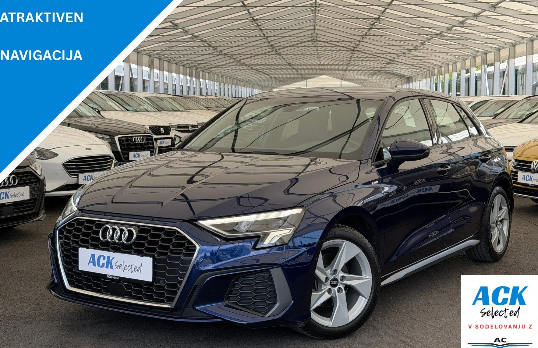 Zunanja slika - Audi A3 - 35 TDI Sportback S line S tronic USNJE-LED - 1