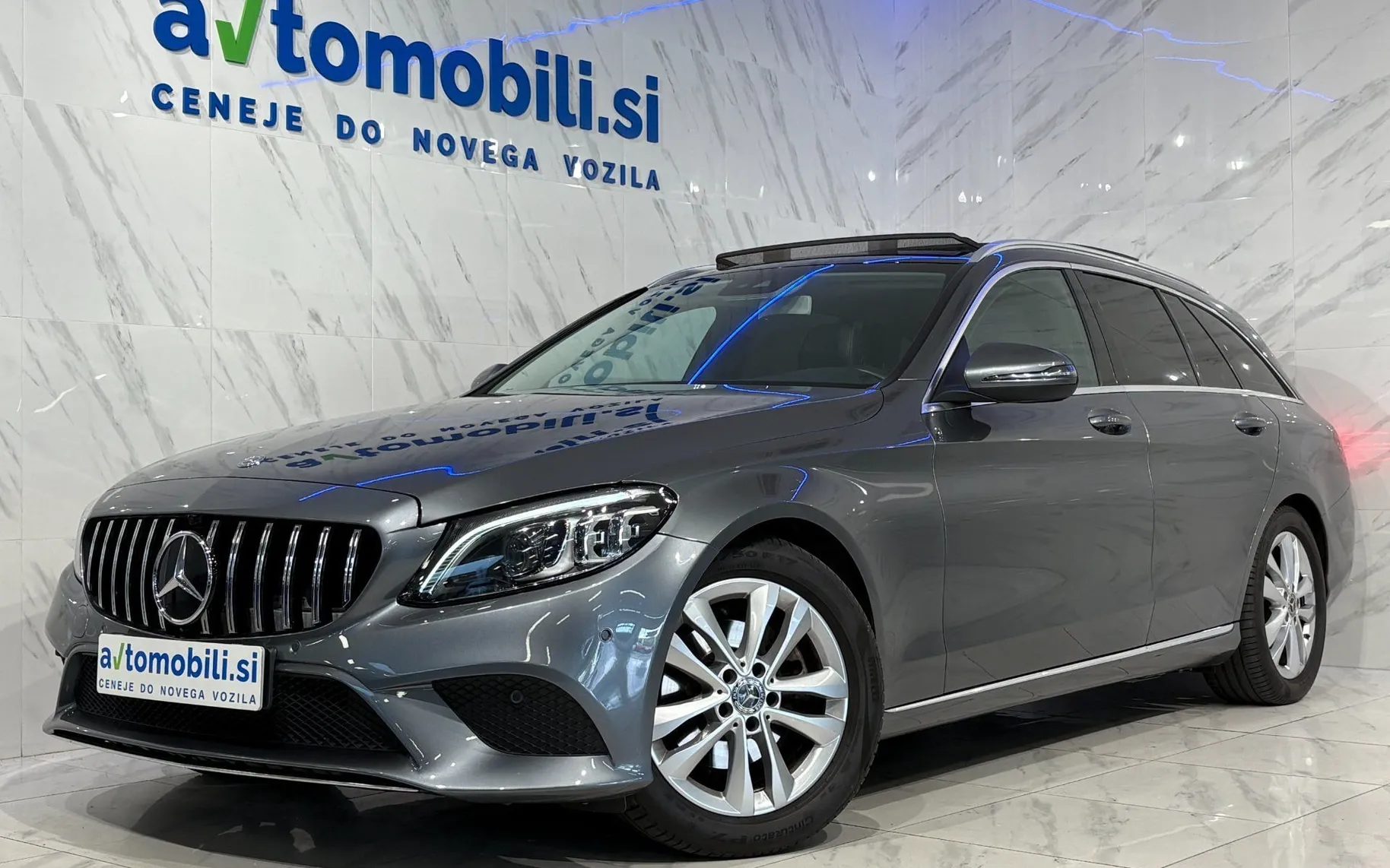 Zunanja slika - Mercedes-Benz C-Razred - 220d T AMG-Line|Tempomat|Panorama|Kamera|MrtviKot| - 1