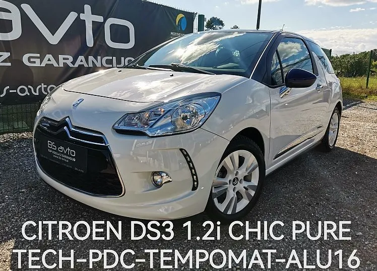 Zunanja slika - Citroën DS3 - Chic PureTech 82 BVM-PDC-TEMPOMAT-ALU16-SLO - 1