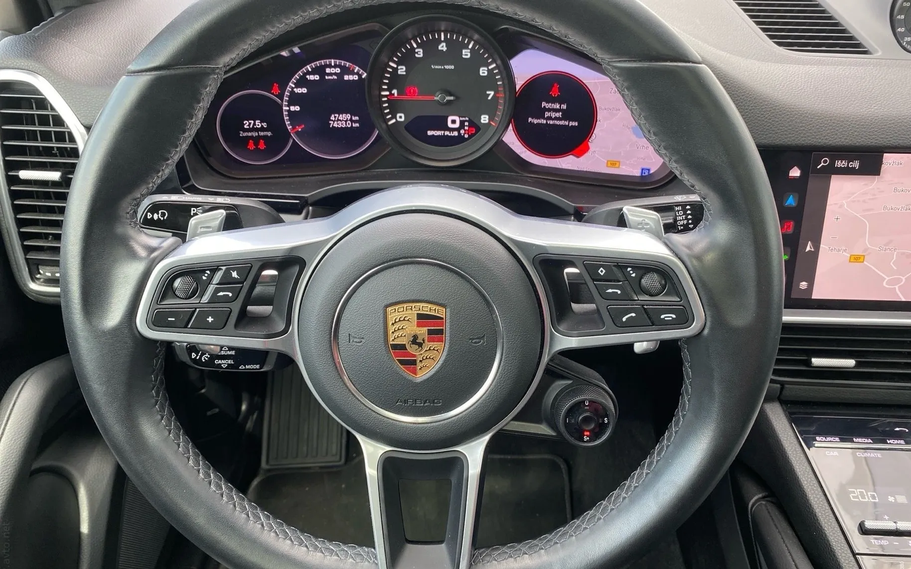 Notranja slika - Porsche Cayenne - 3.0 V6 PLATINUM EDITION AUTO- 47.500 km- Panorama. - 8