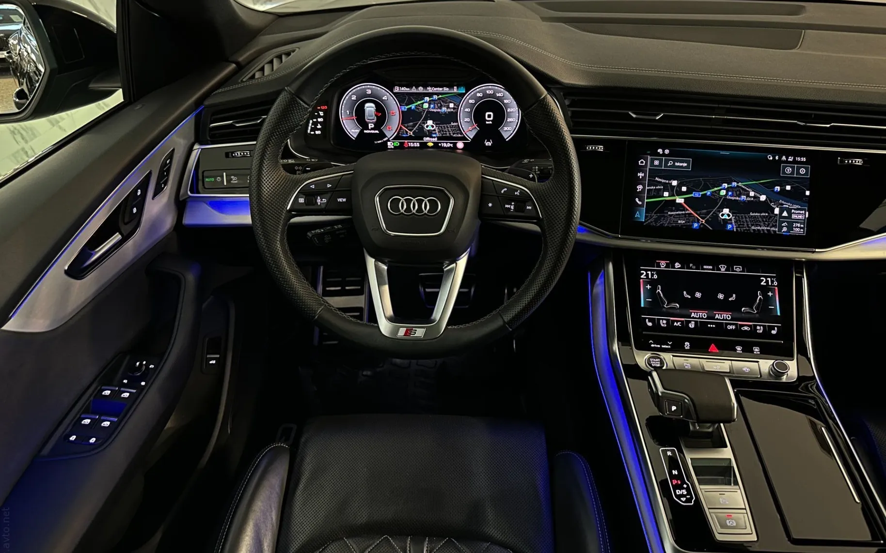 Notranja slika - Audi Q8 - 50TDI|Q|S-Line|Pano|SoftC|Zračno|ACC|Hlaj|Masaža| - 9