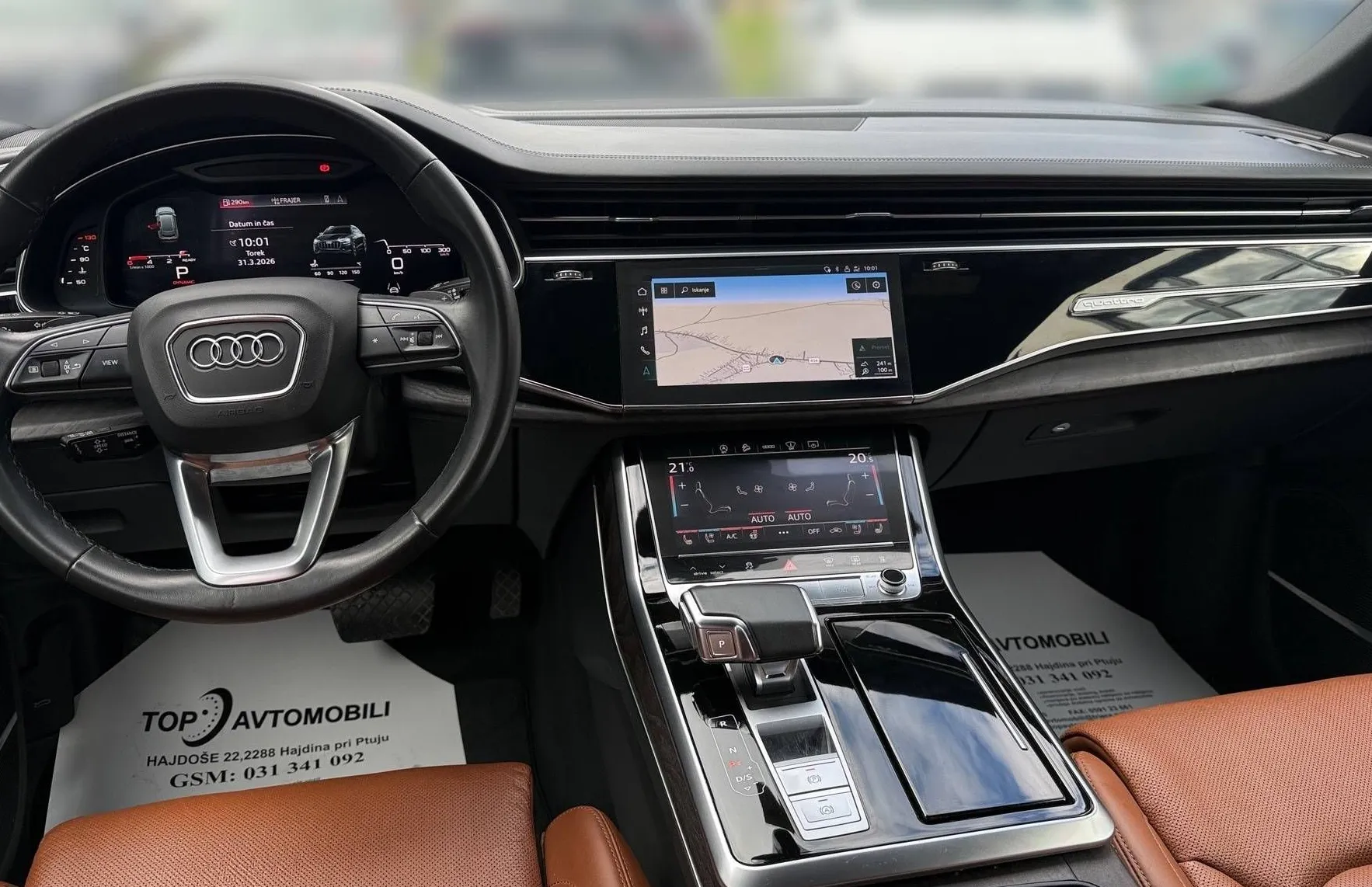 Zunanja slika - Audi Q8 - 50 TDI QUATTRO S-LINE MATRIX PERLA BELA HEAD UP - 19