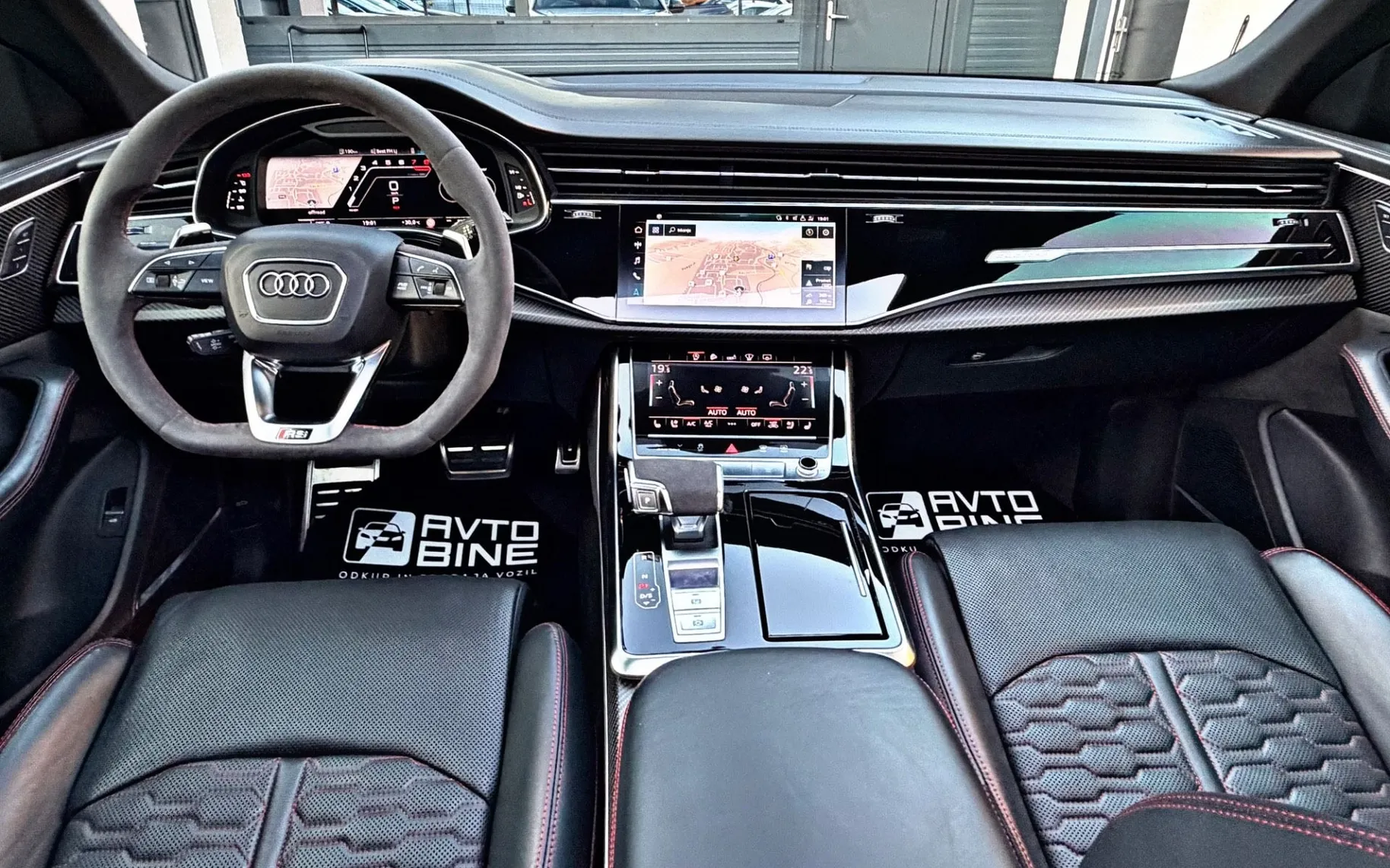Notranja slika - Audi RS Q8 - QUATTRO•PANO•ACC•CERAMIC•ALU23•HEAD UP•ZRAČNO•SOFT - 10