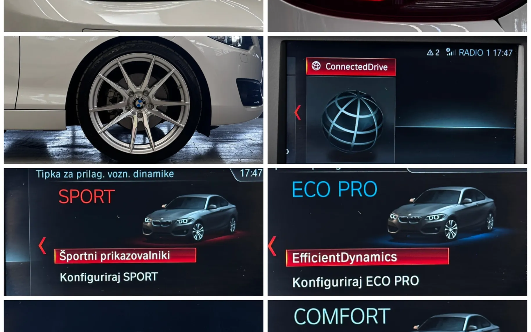 Notranja slika - BMW serija 2 Coupe: - serija 2  220d Coupe SAMO 68.000km+SLO VOZILO - 10