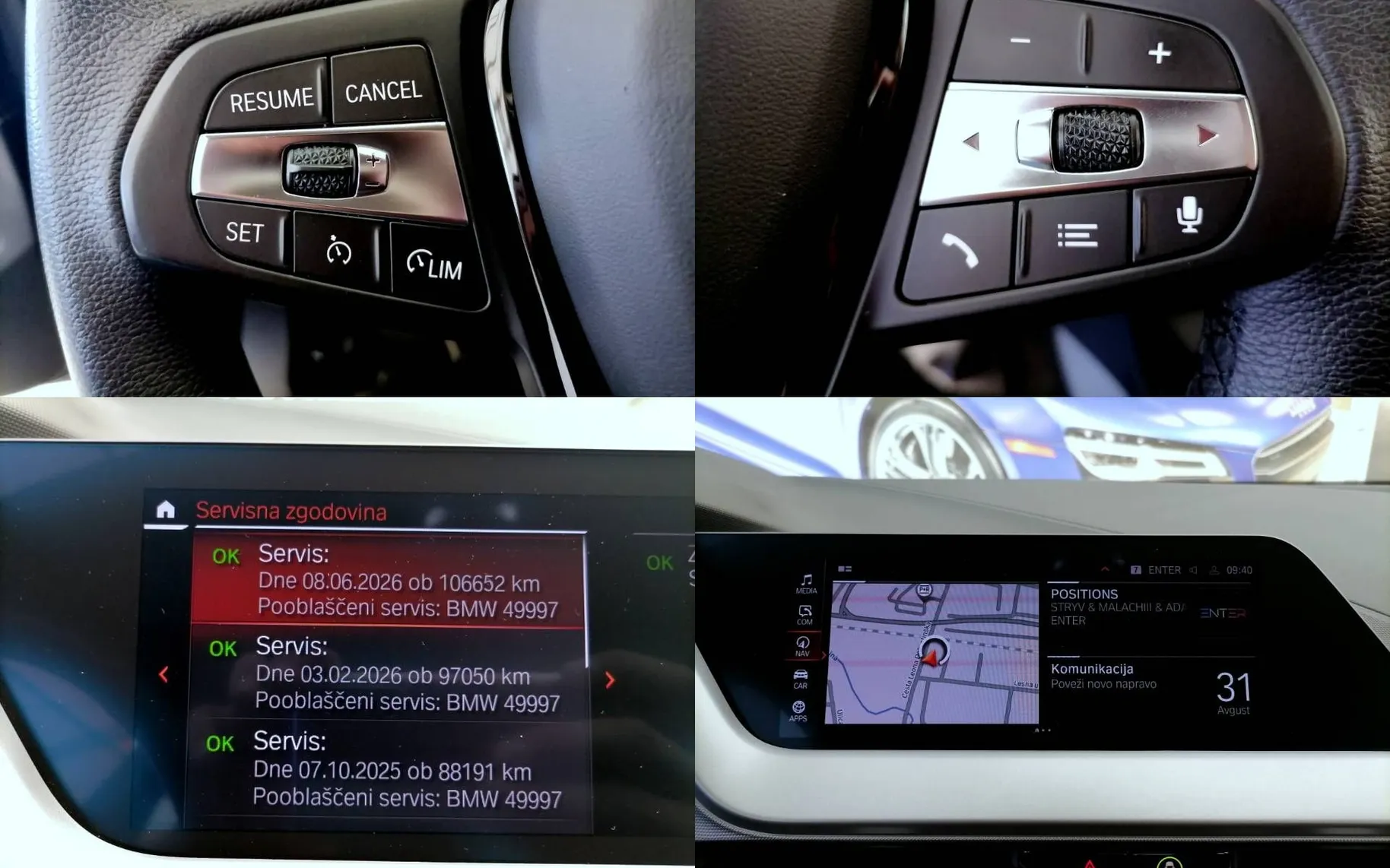 Notranja slika - BMW serija 1: - 116i Advantage FULL LED NAVI PDC 1.LASTNIK-KOT-NOV - 9