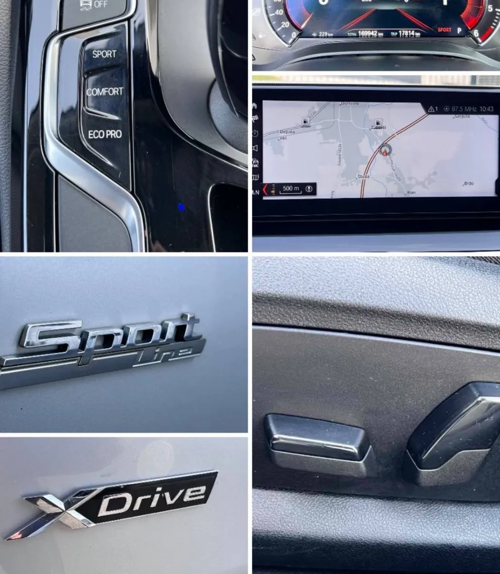 Zunanja slika - BMW Serija 5 - : 520d xDrive+F1+SPORT+LED+VIRTUAL+NAVI+ALU - 19