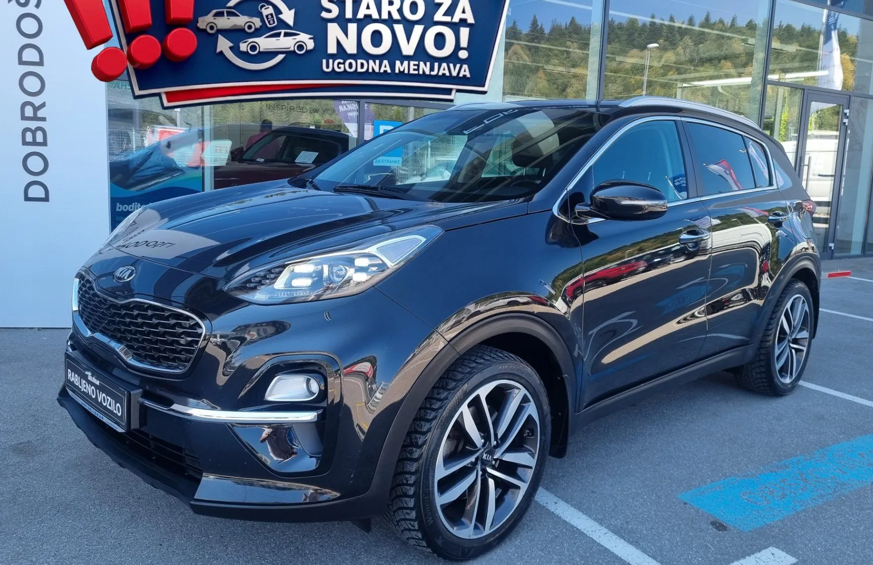 Zunanja slika - KIA Sportage - 2WD 1.6 TD - SLOVENSKI + 1. LASTNIK + ZGODOVINA - 1
