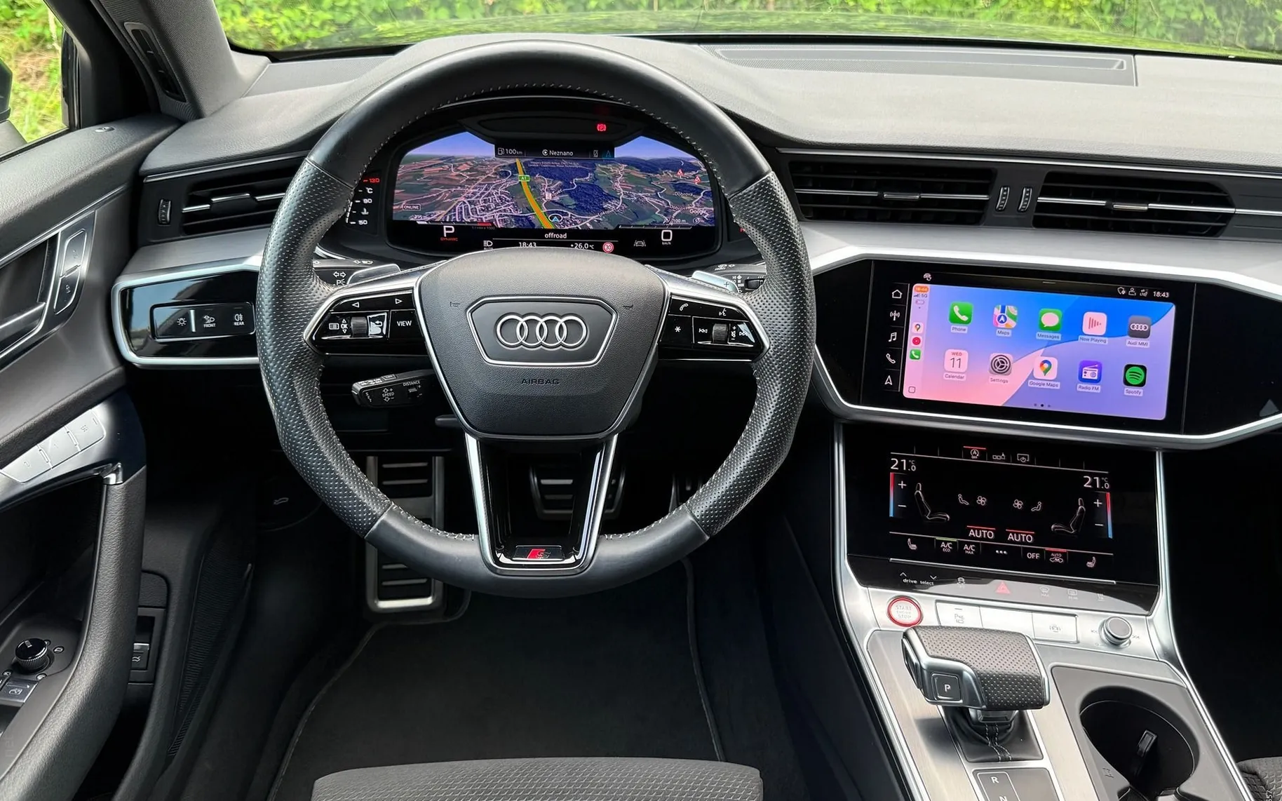 Notranja slika - Audi S6 - Q|HD-Matrix|ACC|Memory|Kljuka|Zračno|Ambient - 11