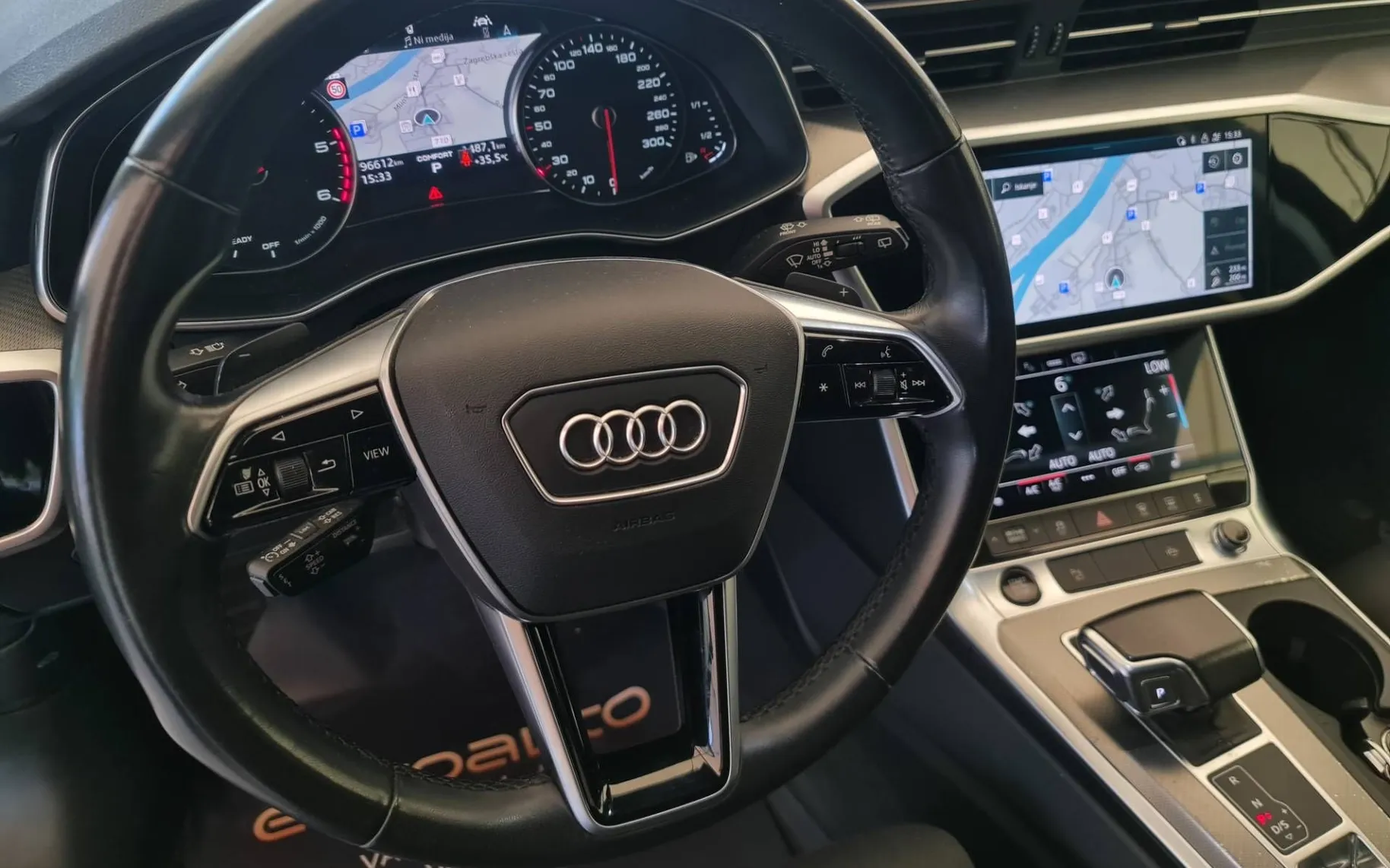 Notranja slika - Audi A6 Avant - 40 TDI quattro S tronic•Radarski tempomat•Webasto - 9