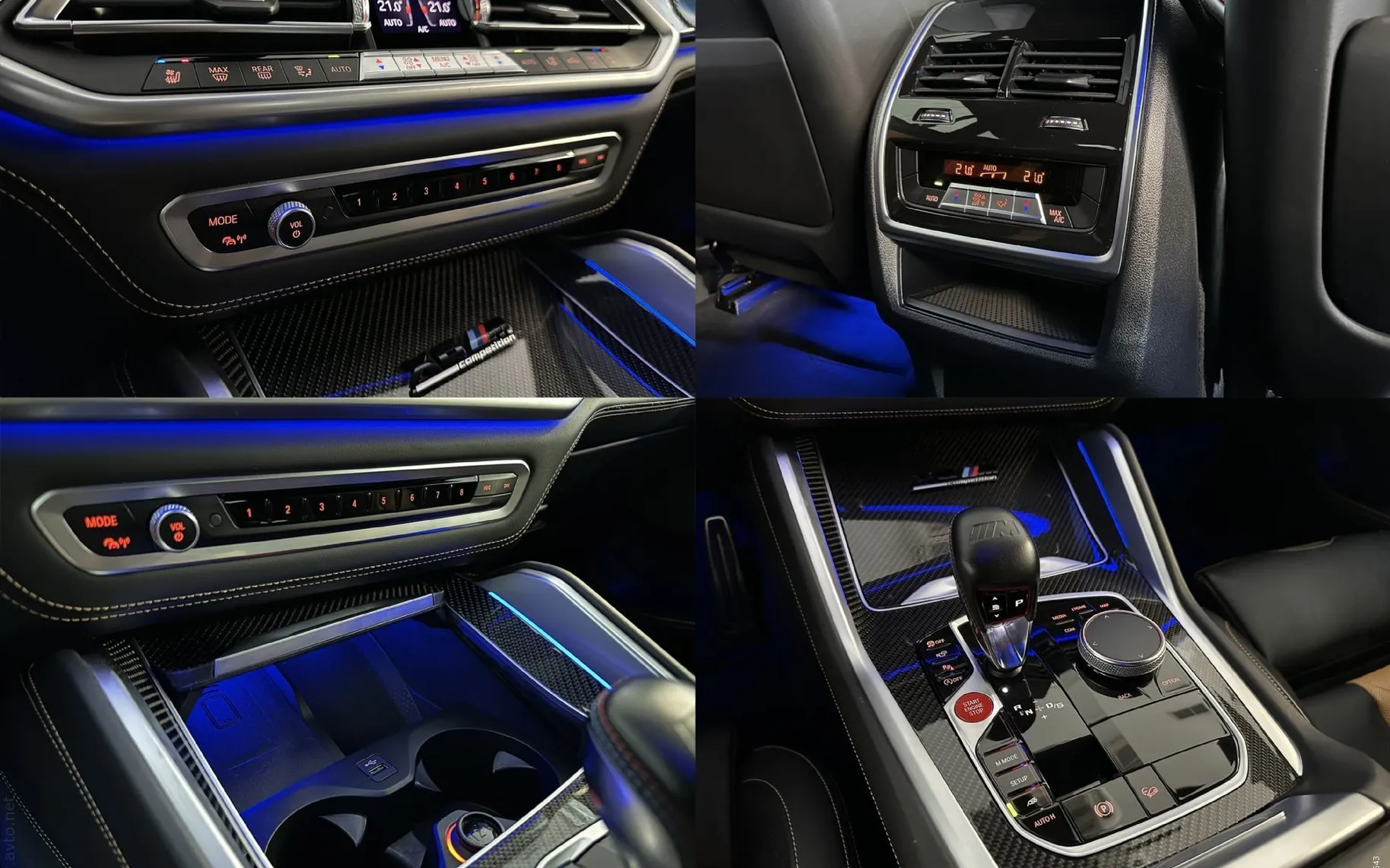 Notranja slika - BMW serija X6: - M Competition|Laser|SoftC|360K|Masaža|Hlaj|Harman. - 12