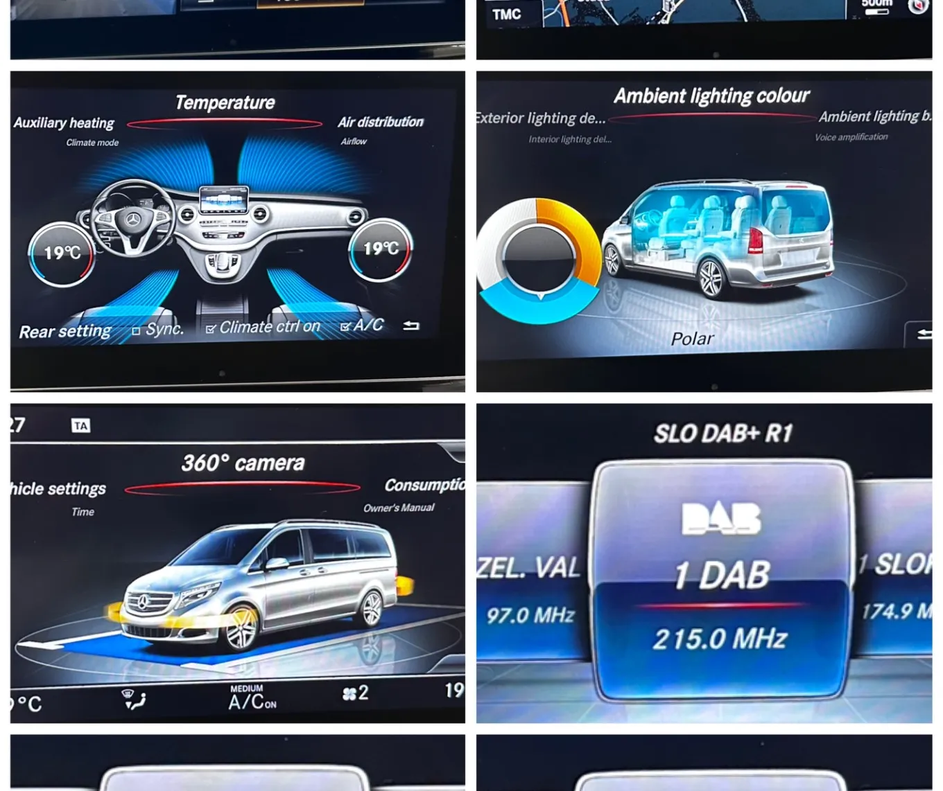 Notranja slika - Mercedes-Benz V-Razred - V 250 d 140KW+WEBASTO+360KAMERA+BURMESTER+AMBIENT. - 9