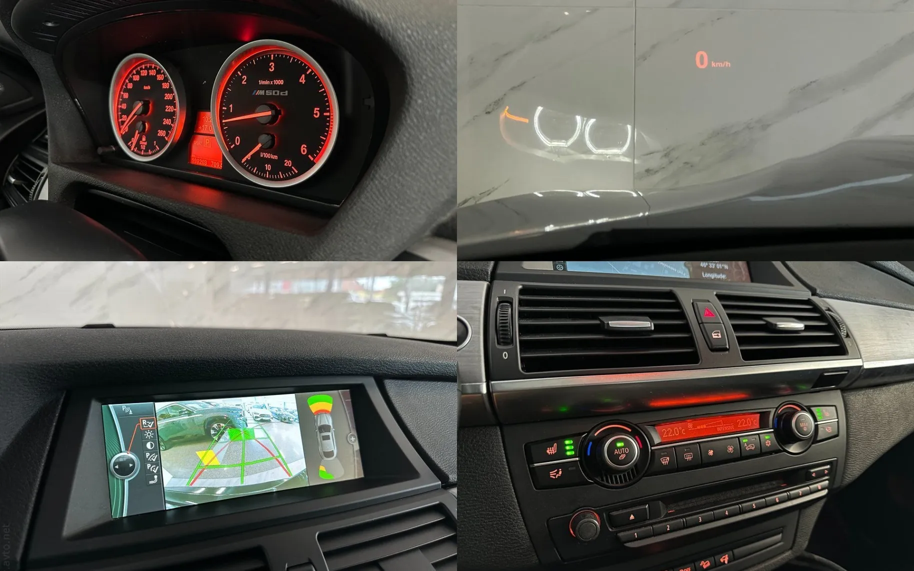 Notranja slika - BMW serija X6: - M50d xD|Pano|Kamera|Memory|HUD|Gretje|Garancija|.. - 12