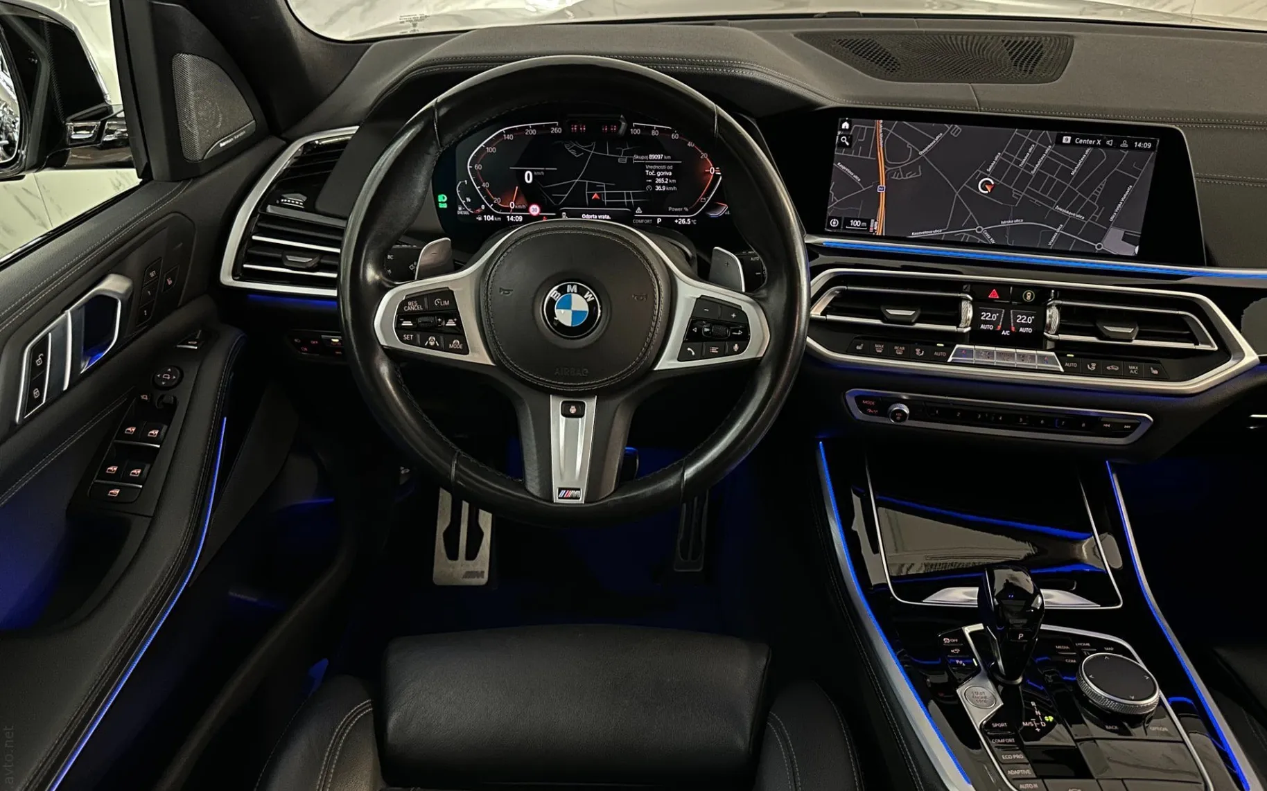 Notranja slika - BMW serija X5: - xD30d|M|Laser|Pano|ACC|360K|HUD|Kljuka|Harman|R2 - 9