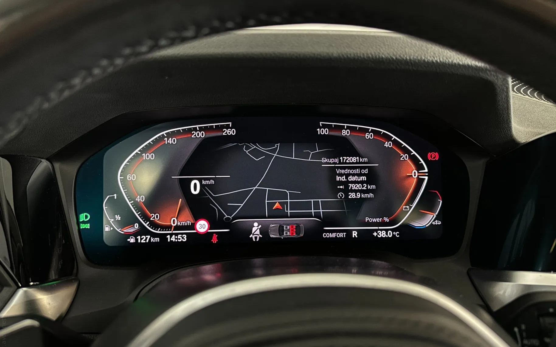 Notranja slika - BMW serija 3: - 318i Sport Line |Led|Kamera|Virtual|Navi|Gretje| - 12