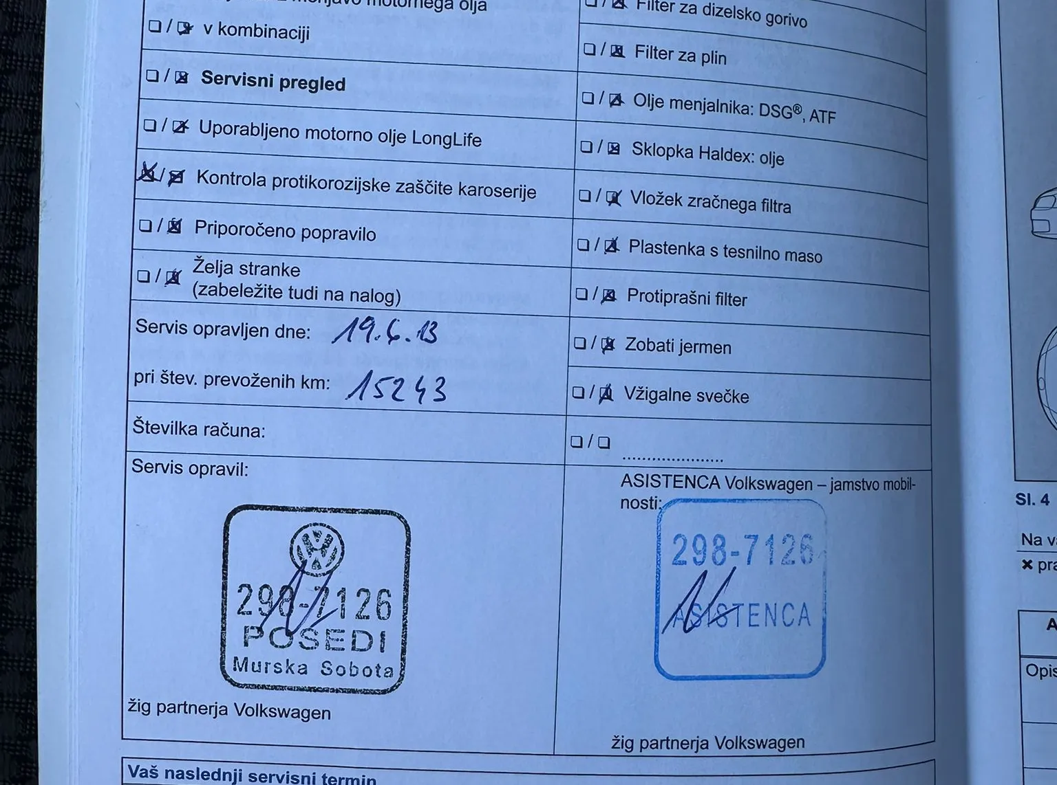 Servisna knjižica - Volkswagen Golf - Comfortline 1,6 TDI - 71