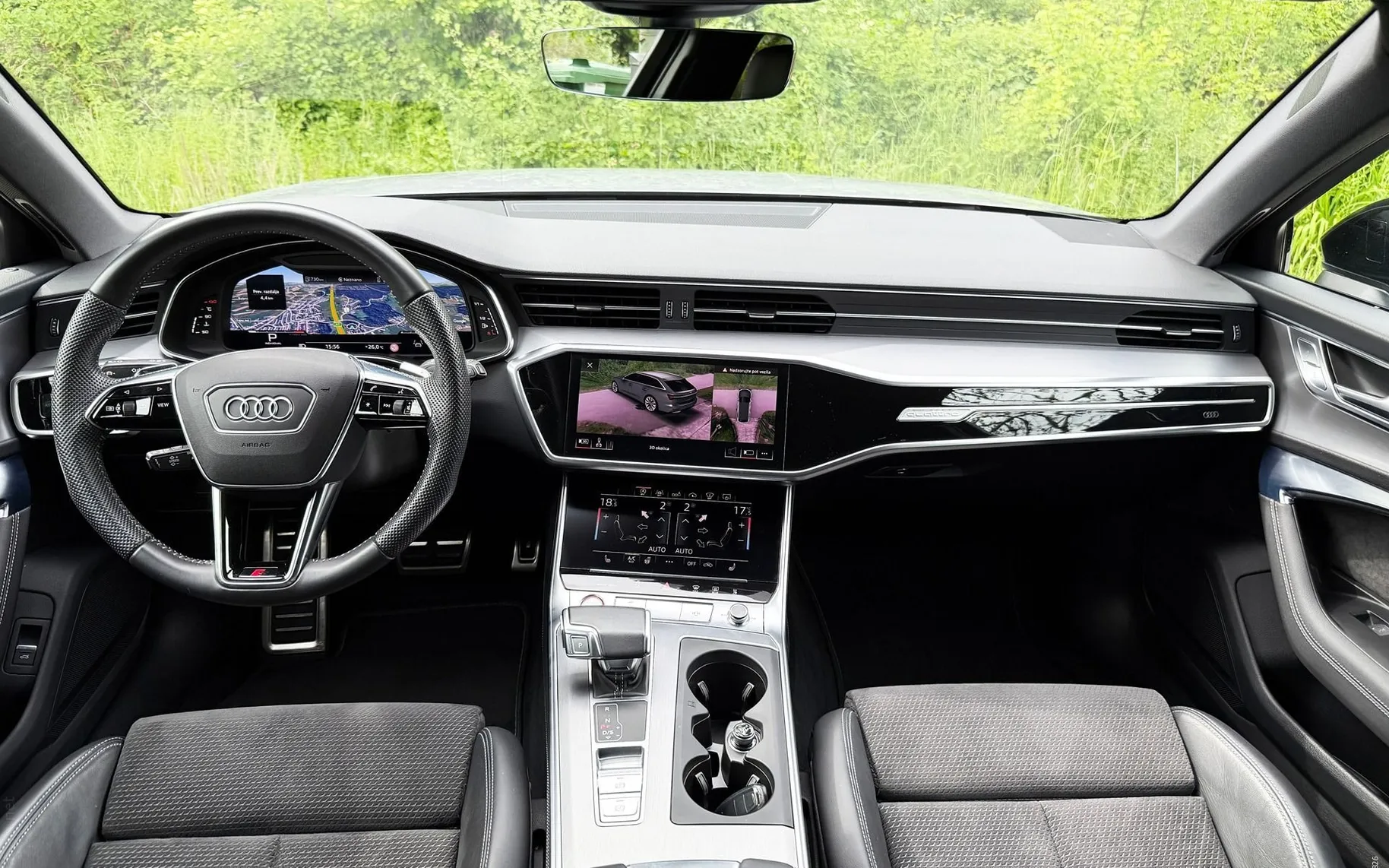 Notranja slika - Audi S6 - Q|HD Matrix|Zračno|NightV|HeadUp|ACC|Memory|b-o - 8