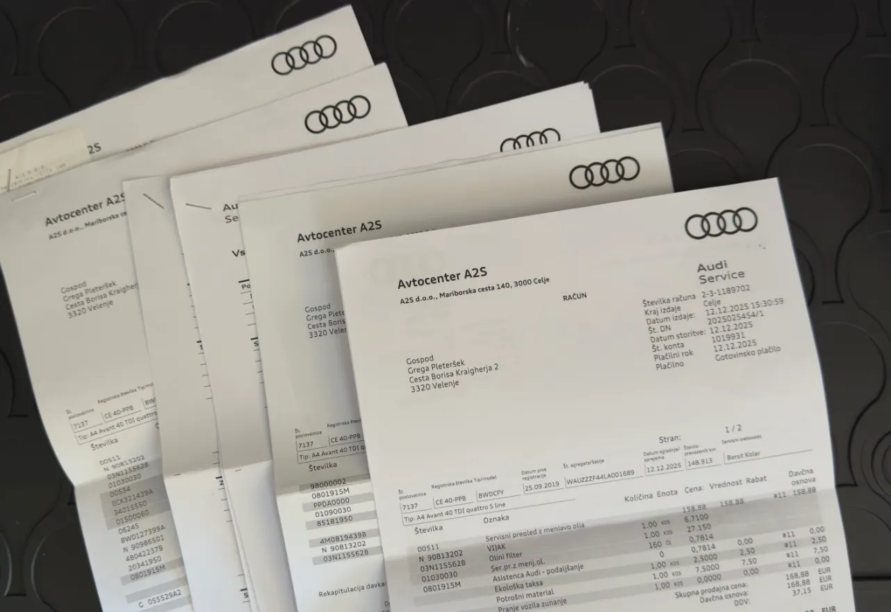 Poročilo o preverjanju vozila - Audi A4 - Avant 40 TDI S line S tronic - 9
