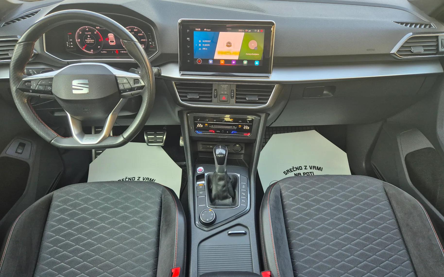 Notranja slika - Seat Tarraco - 4Drive 2,0 TDI FR DSG - 8