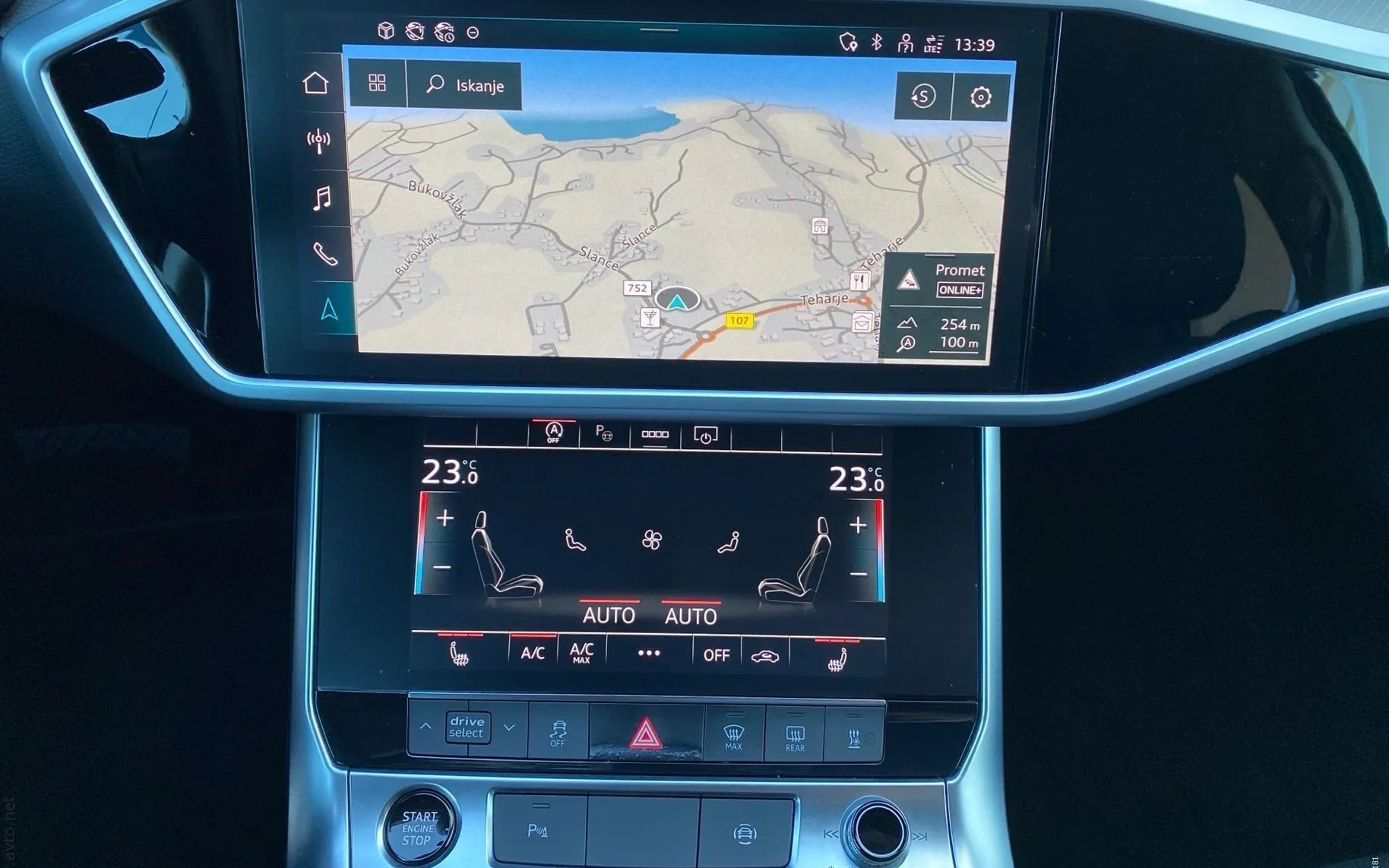 Notranja slika - Audi A6 Avant - 40 TDI S tronic Quattro150kW-Webasto-Vlečna kljuka - 9