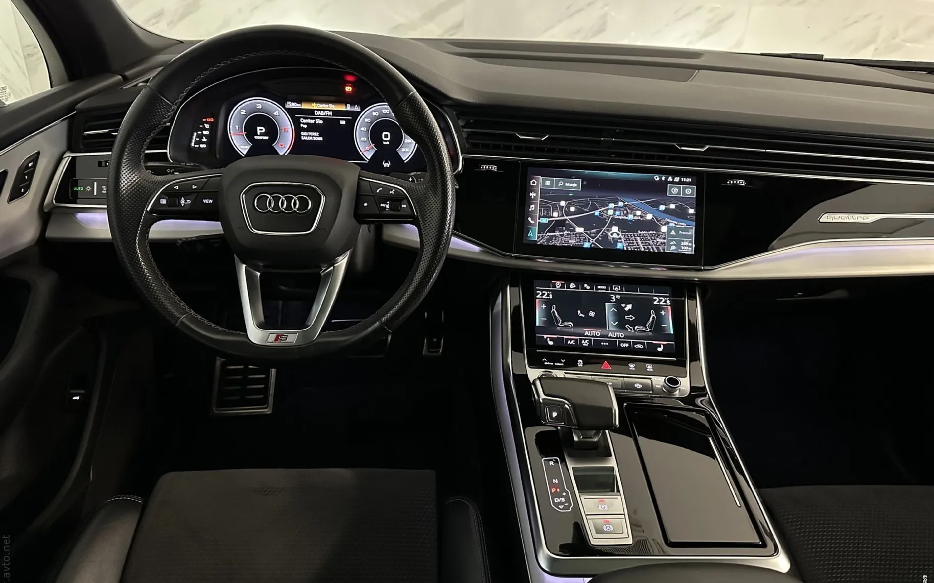 Notranja slika - Audi Q7 - 50TDI|Quattro|S-Line|Matrix|ACC|Pano|360K|Zračno|. - 7