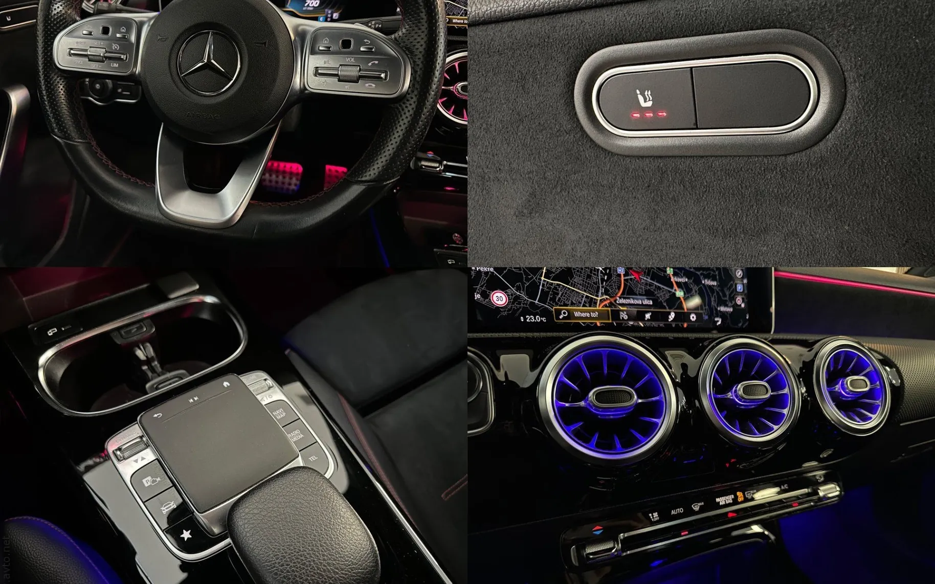 Notranja slika - Mercedes-Benz A-Razred - 250 AMG Line |NightP|Led|Kamera|Gretje|AmbientL| - 12