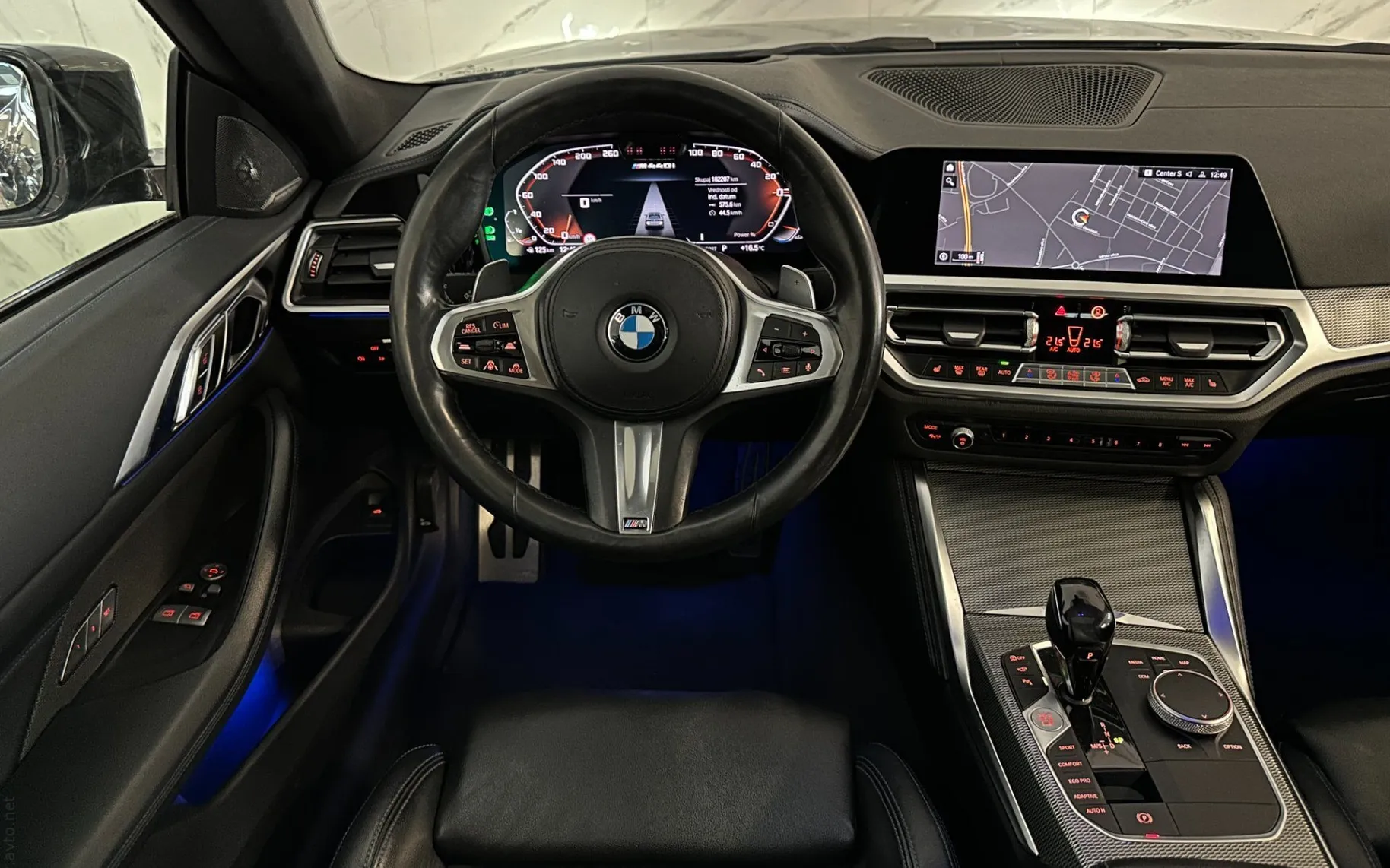 Notranja slika - BMW serija 4 Coupe: - M440i xDrive |Pano|ACC|HUD|360K|Memory|Harman| - 9
