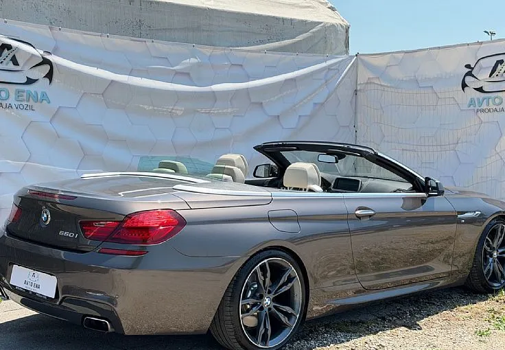 Zunanja slika - BMW serija 6 Cabrio: - 650i M -LED-HEADUP-MEMORY-MASAŽA-GRETJ.+HLAJ. - 3