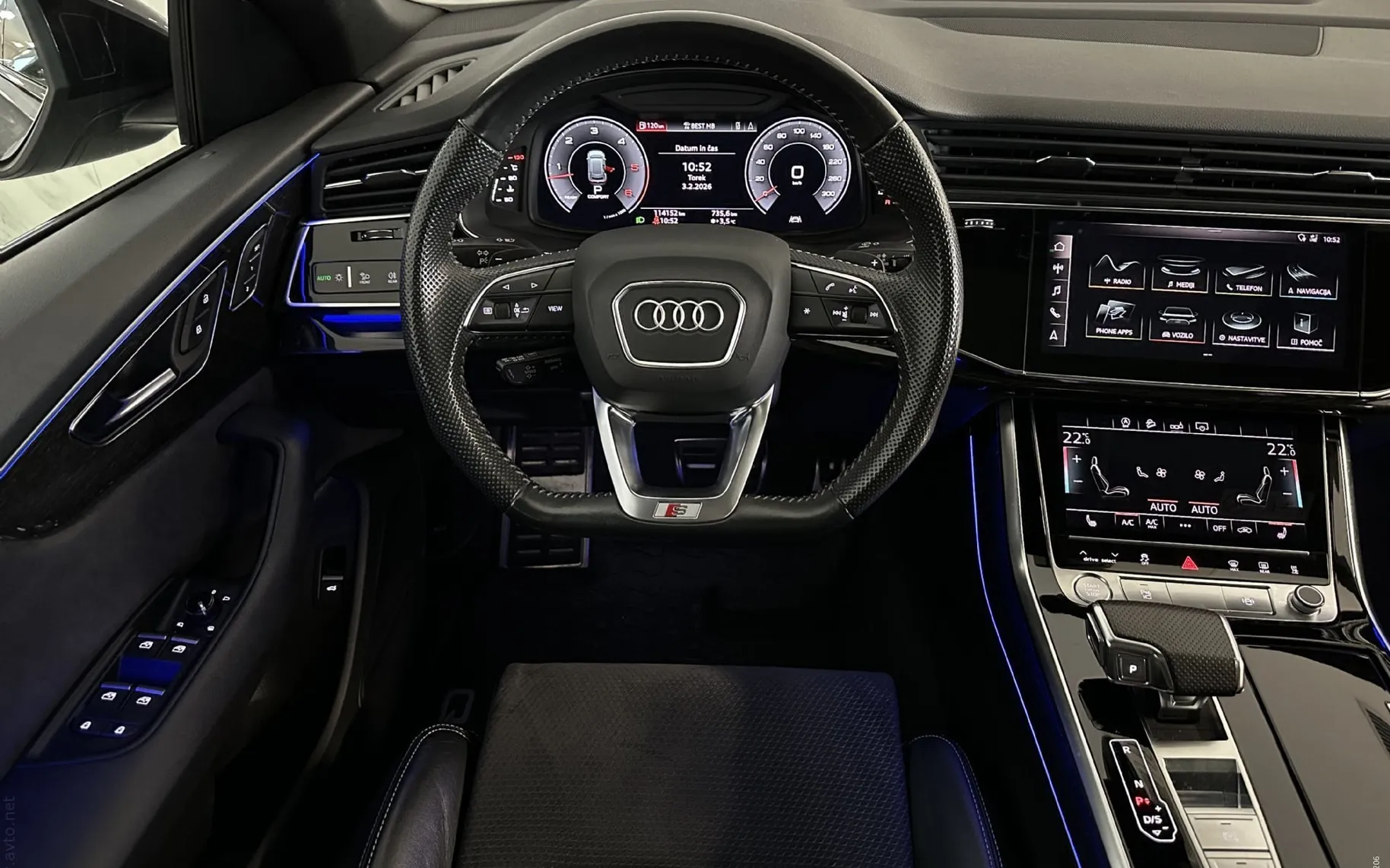Notranja slika - Audi Q8 - 50TDI|Q|S-Line|Pano|Kljuka|Zračno|ACC|Webasto|36 - 10