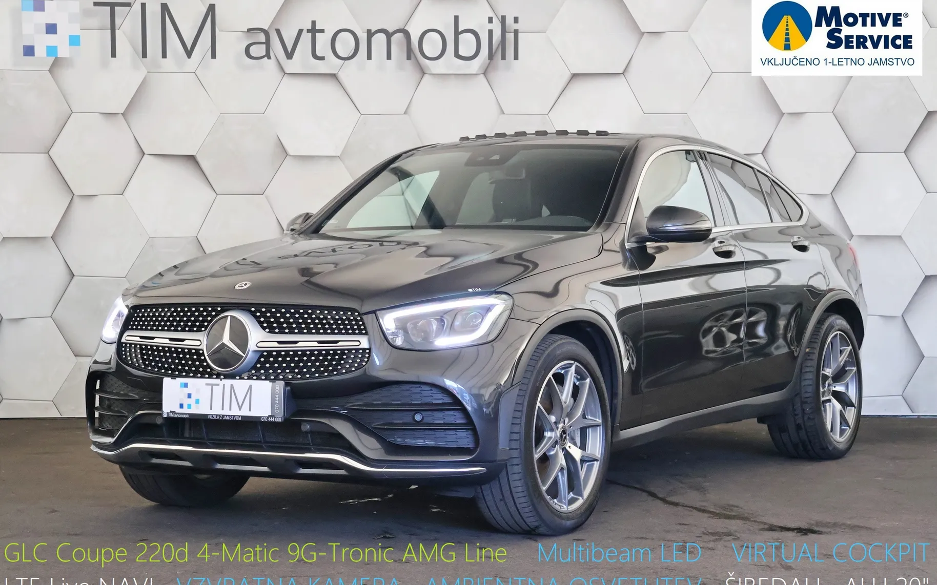 Zunanja slika - Mercedes-Benz GLC Coupe - 220d 4-Matic 9G-Tronic AMG Line 194KM - 1