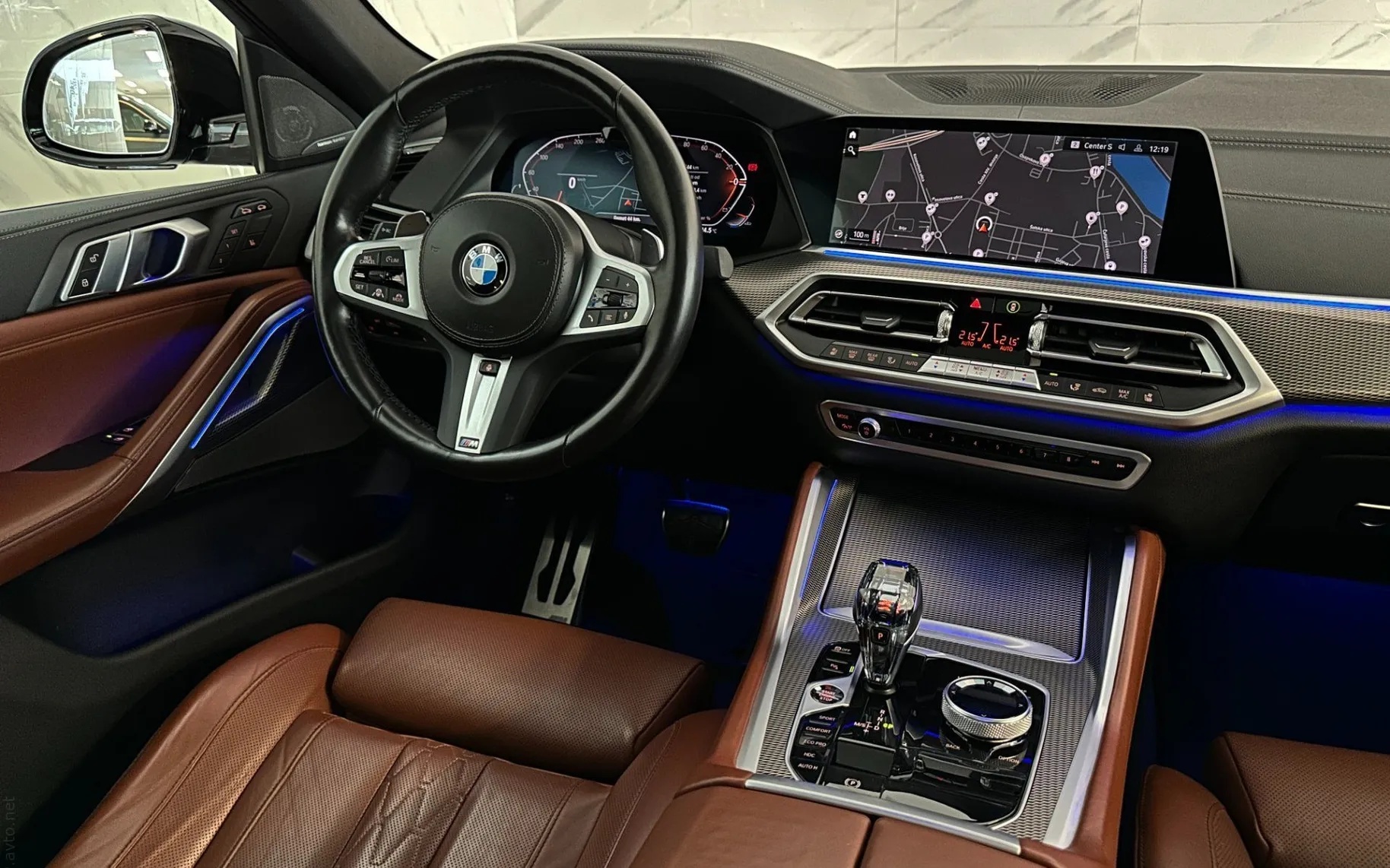 Notranja slika - BMW serija X6: - xD40d|M|SkyL|22col|Laser|4WS|SoftC|Hlaj|ACC|Harm.. - 12