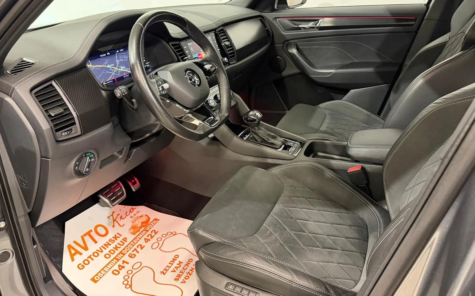 Notranja slika - Škoda Kodiaq - 2.0 TDI-4X4-SPORTLINE-DSG-ACC-VIRTUAL-KAMERA-NAVI - 9
