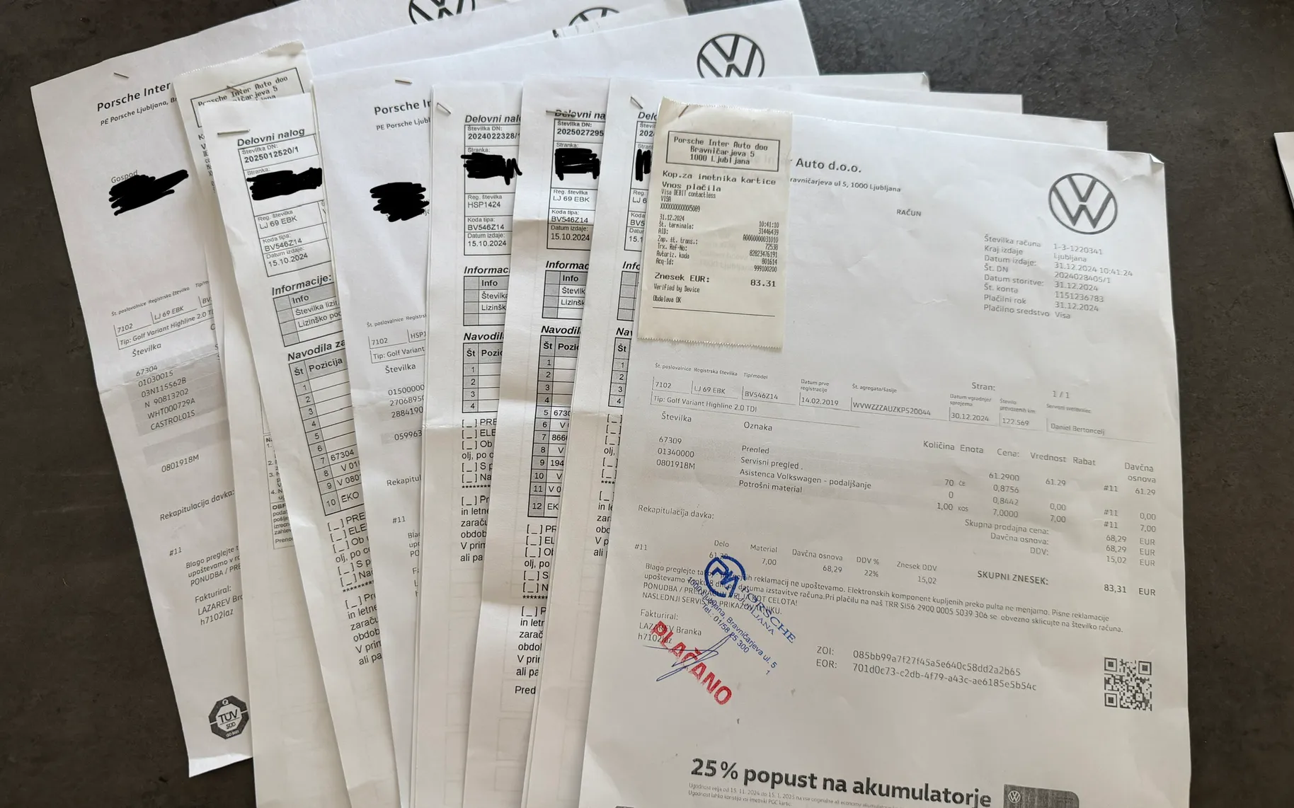 Servisna knjižica - Volkswagen Golf - Variant 2,0 TDI BMT Highline DSG - 17