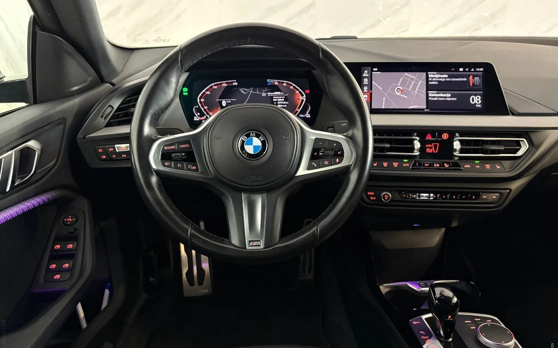 Notranja slika - BMW serija 2 Gran Coupe: - 220d|M|Laser|Temp.|Kamera|Gretje|AmbientL|PDC|Na.. - 9