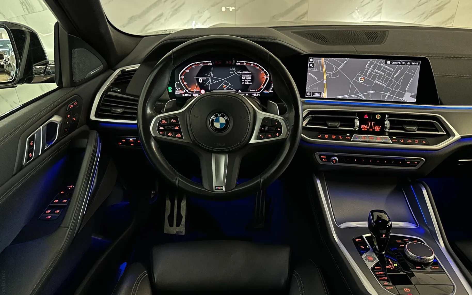 Notranja slika - BMW serija X6: - xD30d|Laser|ACC|Kamera|HUD|IconicG|Harman|Kljuka| - 10