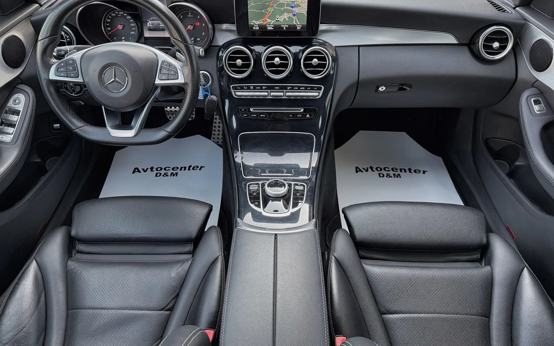 Zunanja slika - Mercedes-Benz C-Razred - C 200D AMG LINE AVT|FULL LED|ČRNO USNJE|2xPDC|18 - 9