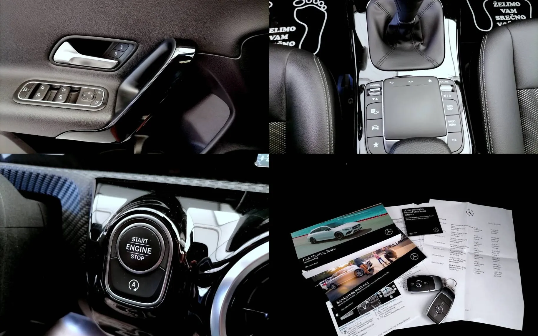 Notranja slika - Mercedes-Benz CLA Shooting Brake - CLA 180 d Shooting Brake  LED ALU 1.LASTNIK-TOP  . - 12