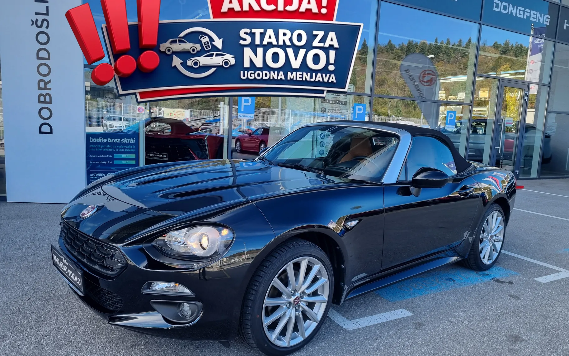 Zunanja slika - Fiat 124 - Spider 1.4 Multiair Turbo Lusso - KOT NOV - SAMO 8.938km - 1