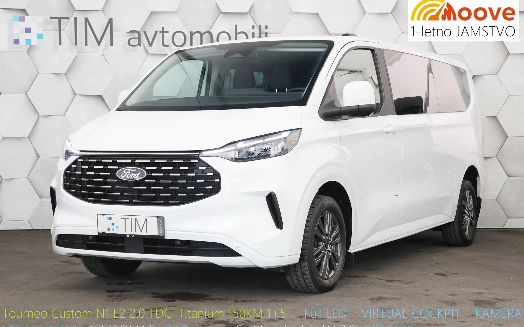 Zunanja slika - Ford E-Transit Custom - L2 2.0 TDCi Titanium 150KM 1+8 - 1