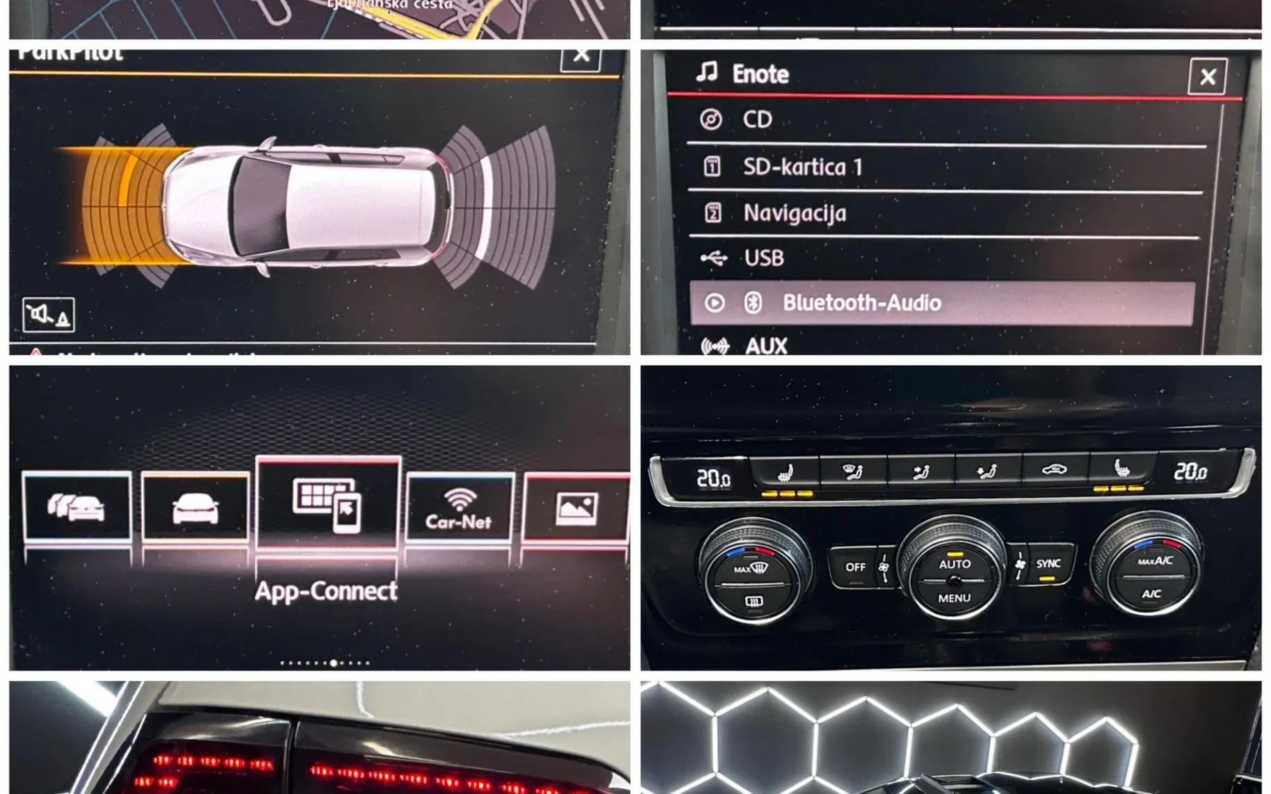 Notranja slika - VW Golf - 2.0 TDI R LINE+PANORAMA+LED+NAVI+GRETJE SEDEZEV... - 10