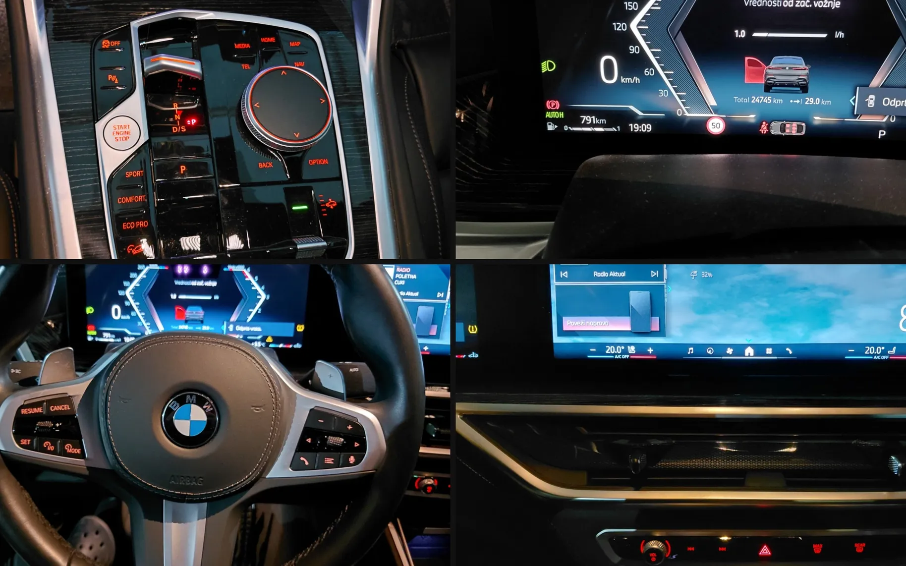 Notranja slika - BMW serija X6: - xDrive30d Avt.SAMO 24745 KM-M PAKET-ODLIČEN - 9