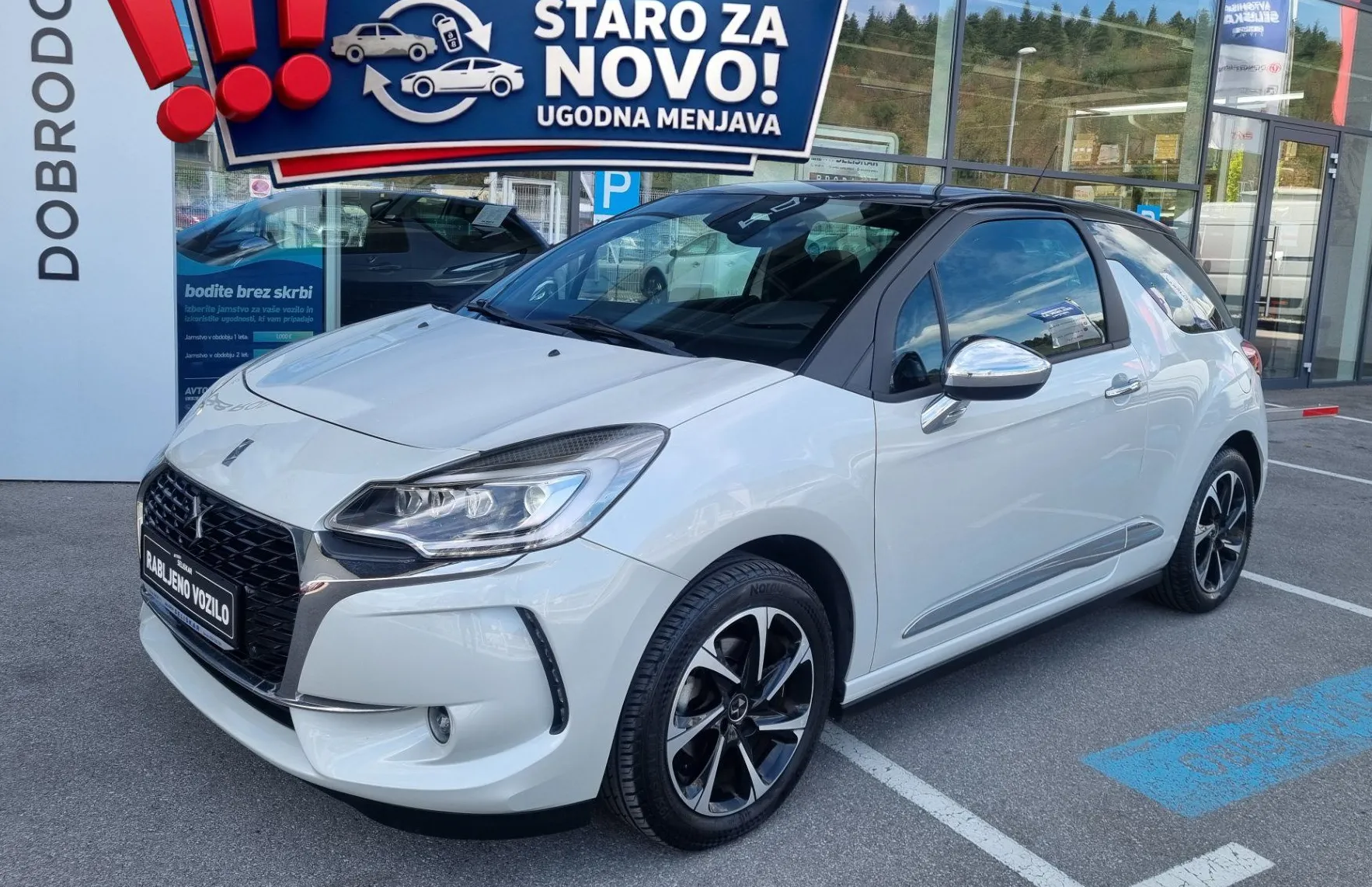 Zunanja slika - Citroën DS3 - 1.2 PURETECH CHIC - Avtomatik - POTRJENA SERVISNA - 1