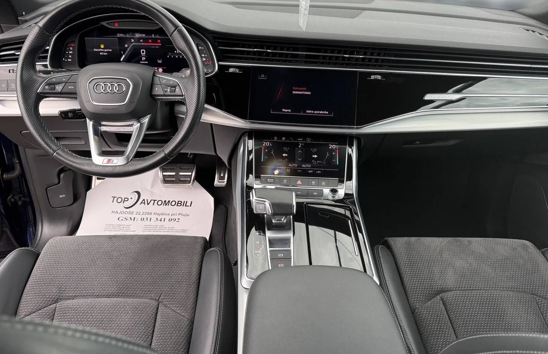 Zunanja slika - Audi Q8 - 50 TDI Q 3×S LINE HD MATRIX VIRTUAL RADAR KAMERA - 17