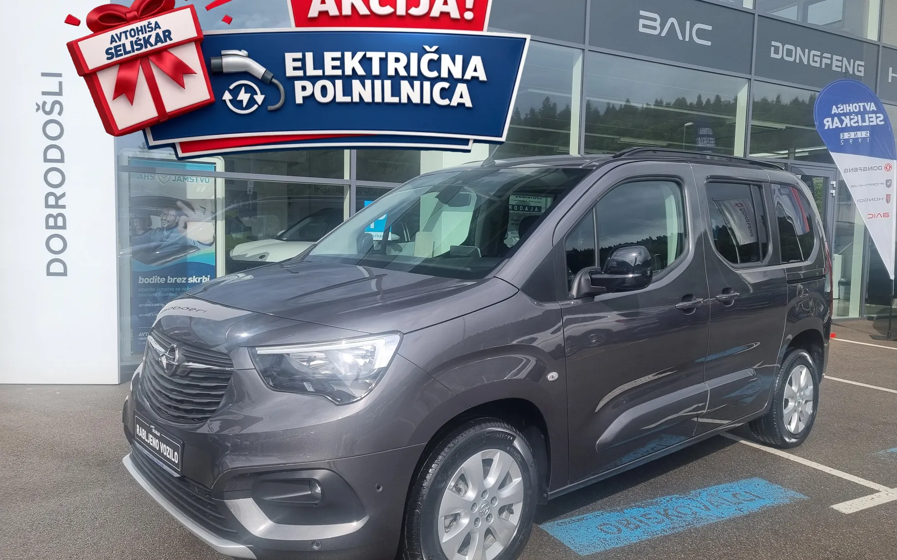 Zunanja slika - Opel Combo - LIFE EV 100KW - 3.000€ SUBVENCIJE - VOZILO JE NOVO - 1