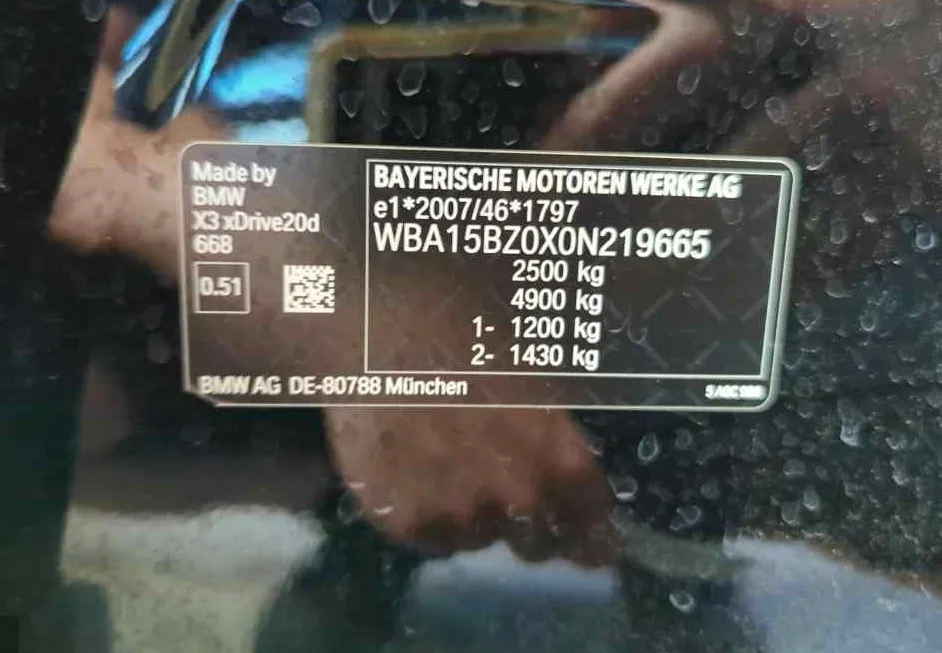 Zunanja slika - BMW X3 - serija : xDrive20d Avt.NEMŠKI+4ALU.KAMERA.LED.USNJE.NAVI - 4