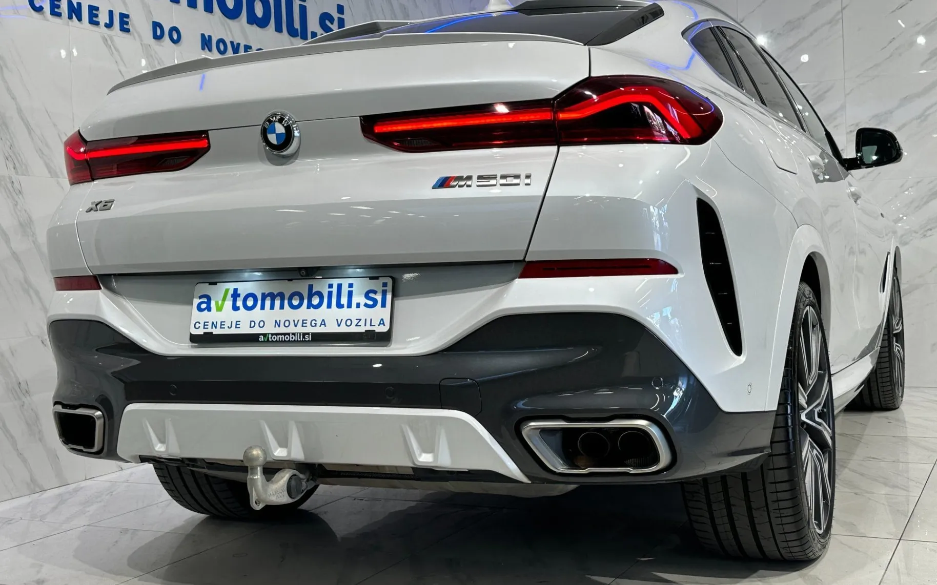 Zunanja slika - BMW serija X6: - M50i|xD|SkyL|SoftC|R22|Kljuka|BowersW|ACC|HUD|360K - 6